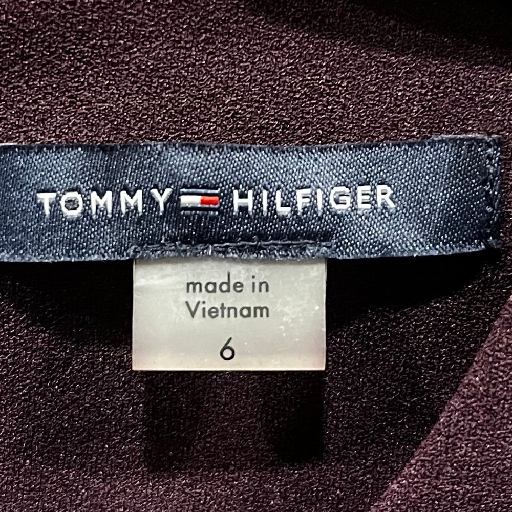 Tommy Hilfiger Fit n Flare Plum Dress, Size 6, NWT - Picture 4 of 6